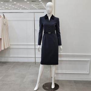 [미니멈]배색카라 벨티드 원피스 (MWDAWO1130DVA)_IC