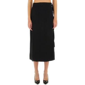 띠어리 실크 스커트 O1102303 001