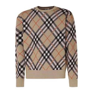 버버리 아가일 체크 울 크루넥 스웨터 8093497 DOM