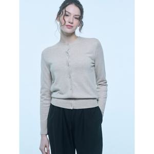 [유닛]캐시미어 블렌디드 비키 가디건 (ZFKKCA10AN-BEIGE)