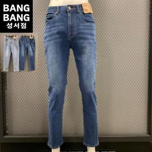 뱅뱅 HC04 봄가을남성 밑위긴 레귤러 스판청바지 NQL160