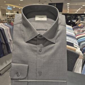 [레노마] 남성정장셔츠 구김없는 스판 일반핏긴소매RZRSG1904그레이