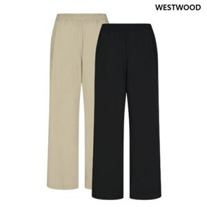 [웨스트우드] 여성 기본 와이드 밴드팬츠_WP1WTPT512