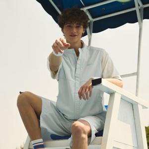 내셔널지오그래픽 N252UHP870 프로즌큐브 5부 쇼츠 PALE BLUE