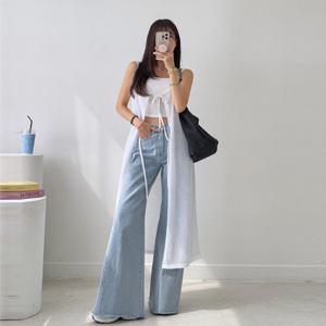 [나크21] 여리핏무드 리본 레이어드 원피스 KO52-O-01