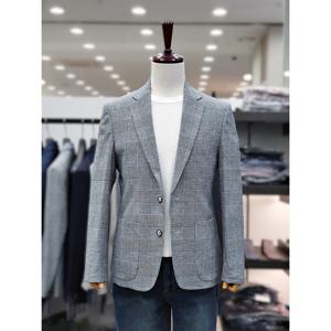 [바쏘옴므]슬림핏 린넨 혼방 체크 자켓 WSZ2JS50ANY_DJ