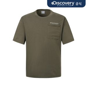 [디스커버리] 프레시벤트 고프코어 우븐 하이브리드 메쉬포켓 반팔티셔츠 (BROWN) DMRS8V053-BRS