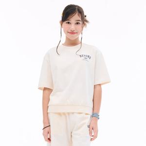 [오션스카이] 여아 쿨링 코튼 라운드 반팔 티셔츠-EBJG5881D0A