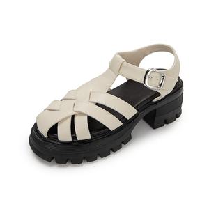 엠.무크 마리사 소가죽 피셔맨 샌들 아이보리 516523516AQ