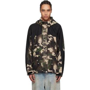 BAPE 재킷 카키 맵 카모 스노우보드 재킷 251546M180007