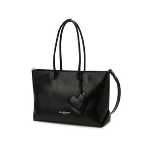 [질스튜어트] [젤리백] 블랙 글로시 가죽 숄더백 XL JABA5F760BK