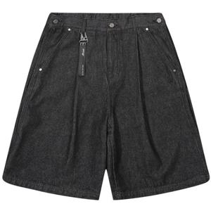 [오프로드]유니 데님 스냅 버뮤다 5부 반바지 팬츠_5LD2623