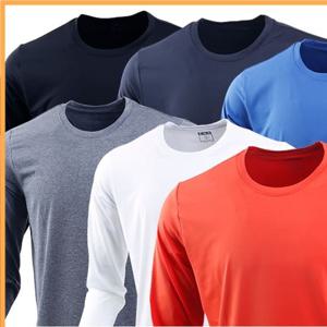 스판덱스 라운드 긴팔/쿨론/기능성/에어로쿨/운동복