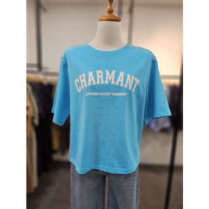 [코데즈컴바인] 프린트 크랍 반팔티셔츠 (CKB-TS514W4)