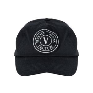 베르사체 진 쿠튀르 로고 프린트 커브드 피크 모자 73YAZK16ZG110 E12 TP939238098