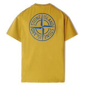 24FW 스톤 백 로고 프린팅 반팔티 머스타드 81152NS81 V0034