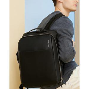 [닥스ACC][BIZ BACKPACK]블랙 나일론 혼방 가죽 백팩 DBBA2F666BK