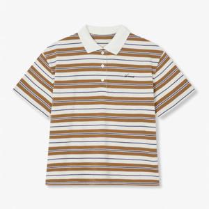 보브  (7155440801) 스트라이프 패턴 카라 티셔츠