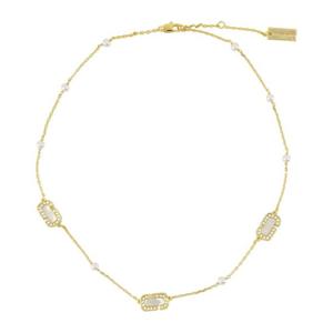 마크제이콥스 골드 톤 체인 펄 목걸이 2P5JNC001J21 722 GOLD C