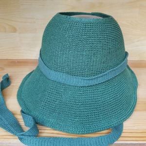 [애슬릿][애슬릿]여성 무지 턱 끈 오픈 보넷 버킷햇 벙거지