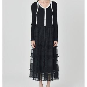 [샤틴]투피스스타일 니트배색 샤 원피스S243M956A_JK