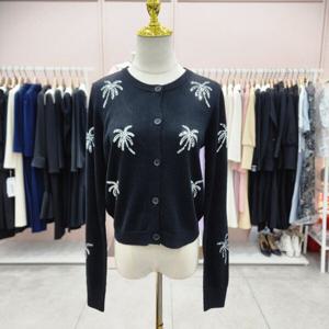 [샤틴]스팽글 야자수장식 니트 가디건S243C912A_JK