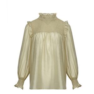 [샤틴]프릴하이넥 스모킹포인트 블라우스S233P205A64_JK