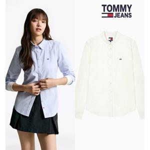 [타미진] T32F7WSH01TWT2 여성 슬림 옥스포드 폴로 긴팔 셔츠