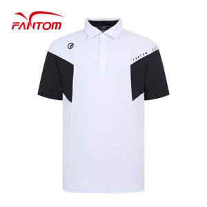 [팬텀] 남성 절개 배색 카라 반팔 티셔츠 211C2TO014_WH