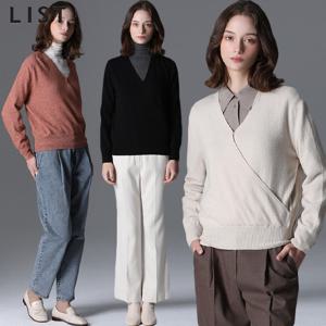 [리스트][리스트] 캐시미어 랩 브이넥 울니트 풀오버