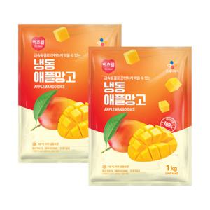 CJ프레시웨이 이츠웰 냉동애플망고1Kg x 2개