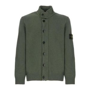 (명품) 스톤아일랜드 램스울 가디건 그린 5100047
