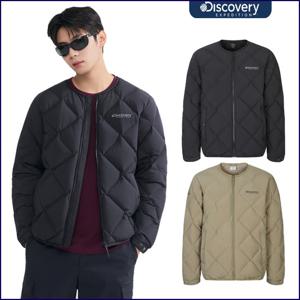 디스커버리 25FW신상 남성 디하스 U넥 튜브 다운 경량패딩 DMDJ73056