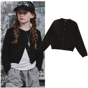 블루테일2 AZH2CK02BK 주니어 남아 여아 스탠다드핏 라운드 울혼방 가디건 초등