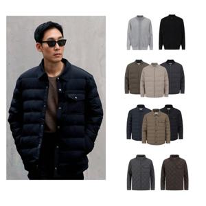 [에디션앤드지]겨울 남자 그레이 네이비 블랙 퀄팅 자켓 점퍼 가디건 10종 NEF4EC1633