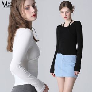 [르오트][모리모리스(MorryMorris)] 랩 홀터넥 티셔츠_16226312_