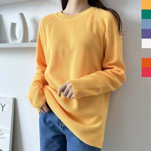 2L-YAN 1038W 여자오버핏무지개하찌니트티