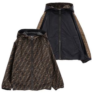 펜디 10A 럭키찬스 키즈 리버시블 후드 집업 자켓 JUA092 AEYC F0QA1-K