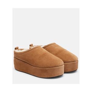 발렌시아가 Alaska 스웨이드 플랫폼 뮬 P01063136