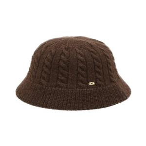 [헤지스] 브라운 짜임 로고장식 울혼방 버킷햇 /HIHE5F705W2