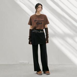 [랩]조직 스커트 와이드 니트팬츠 AR4WPB20