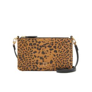 25FW Pinko 스몰 레오파드 Suede 크로스바디 백 104277A32AM35Q TP567473401