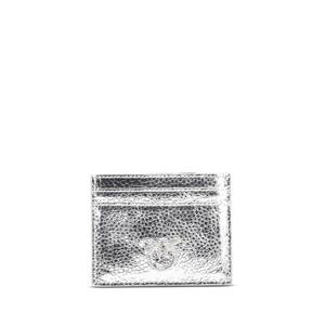 24FW Pinko Smooth metallic finish  Embossed front 로고  Compact 사이즈  103762A204ZZFN TP565436009