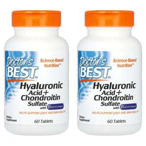 해외배송 Doctors Best 닥터스베스트 히알루론산 콘드로이틴 설페이트 60정 2개
