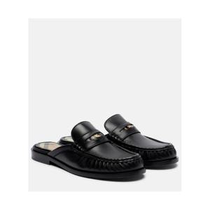 버버리 레더 뮬 P01141397