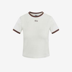 [휠라][FILA] 골지 캡내장 크롭 반팔티 (FS2ITH2252F_CRM)