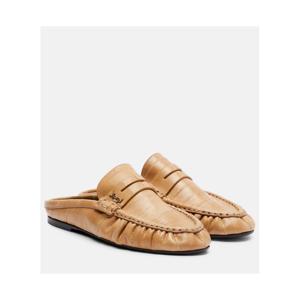 생로랑 Le Loafer 레더 뮬 P01146453