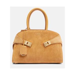 페라가모 Hug 미디엄 스웨이드 토트 백 P01123403