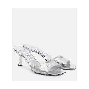 지미추 Skye 60 메탈릭 레더 뮬 P01125241