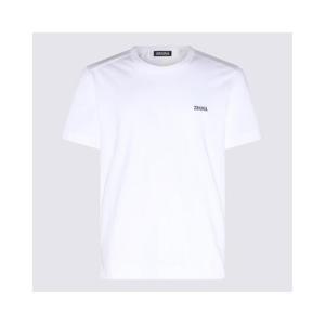 25SS ZEGNA 로고 코튼 t 셔츠 B760E7360A5N00 TP565365361